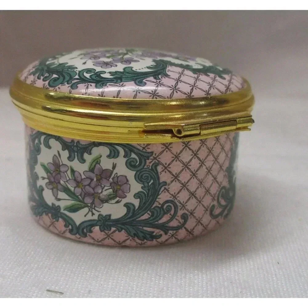 Enamel Box Halcyon Days St Valentines Day‎ for my love1979 Jewelry Box lover